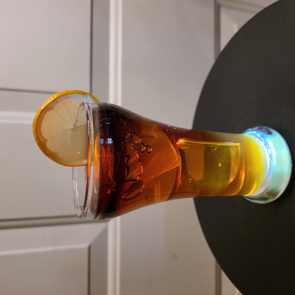 Faux Food Fake Ice Tea w/ Lemon Glass of Soda 6 7/8" - Picture 6 of 11